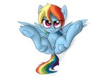  2015 animal_genitalia anus bakasan94 bedroom_eyes blush butt clitoris dock equine equine_pussy feathered_wings feathers female feral friendship_is_magic hair half-closed_eyes looking_at_viewer lying mammal multicolored_hair my_little_pony on_back pegasus presenting pussy pussy_juice rainbow_dash_(mlp) rainbow_hair rainbow_tail seductive simple_background smile solo spread_legs spreading underhoof white_background wings 