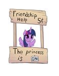  2015 :i english_text equine female friendship_is_magic hi_res horn mammal my_little_pony poker_face purple_eyes sign solo text twilight_sparkle_(mlp) viwrastupr winged_unicorn wings 
