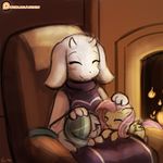  caprine equine eyes_closed female fluttershy_(mlp) friendship_is_magic goat horse lumineko mammal marble_pie_(mlp) my_little_pony patreon pegasus pet pony smile toriel undertale video_games wings 