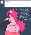  2015 anthro big_breasts big_butt breasts butt earth_pony english_text equine female friendship_is_magic horse huge_breasts huge_butt mammal my_little_pony pinkie_pie_(mlp) pony solo somescrub text 