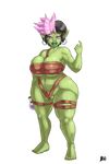  2015 alpha_channel big_breasts breasts camel_toe cleavage clothed clothing corruption_of_champions ear_piercing facial_piercing female goblin humanoid lurkergg nose_piercing piercing pussy skimpy solo tamani_(coc) wide_hips 
