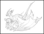  2015 all_fours ambiguous_gender border dnk-anais doggystyle dragon duo feral feral_on_feral from_behind horn male scalie sex sketch wings wyvern 