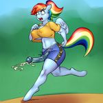  2015 animal_genitalia anthro anthrofied blush clothed clothing colored cum dickgirl elzzombie equine erection friendship_is_magic hair hooves horsecock intersex kevinsano line_art mammal multicolored_hair my_little_pony open_mouth pegasus penis rainbow_dash_(mlp) rainbow_hair solo sweat vein veiny_penis wardrobe_malfunction wings 