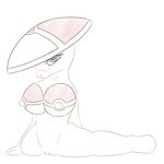  anthro anthrofied areola big_breasts breasts duckface erect_nipples female foongus fungus grey_eyes hi_res looking_at_viewer mushroom nintendo nipples nude pok&eacute;ball pok&eacute;mon posexe pussy simple_background solo spread_legs spreading video_games white_background white_skin 