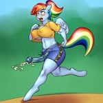  2015 animal_genitalia anthro anthrofied blush clothed clothing colored cum dickgirl elzzombie equine erection friendship_is_magic hair hooves horsecock intersex kevinsano line_art mammal multicolored_hair my_little_pony open_mouth orgasm_face pegasus penis rainbow_dash_(mlp) rainbow_hair solo sweat tongue tongue_out vein veiny_penis wardrobe_malfunction wings 