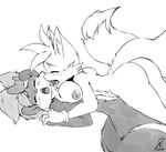  2015 anthro blush breasts byondrage duo female fifi_la_fume invalid_tag male male/female miles_prower nipples open_mouth sex simple_background sketch sonic_(series) teeth tiny_toon_adventures tongue video_games warner_brothers white_background 