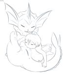  age_difference alliums_(artist) anus breastfeeding child eeveelution eyes_closed human interspecies mammal nintendo pok&eacute;mon pussy vaporeon video_games young 