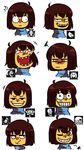  2015 alphys ambiguous_gender asgore_dreemurr expressions flowey_the_flower headshot mettaton papyrus_(undertale) protagonist_(undertale) sans_(undertale) solo toriel undertale undyne video_games 