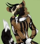  angiewolf anthro black_nose canine demon fur horn invalid_color invalid_tag male mammal nude spots 