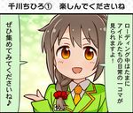  1koma colorized comic idolmaster idolmaster_cinderella_girls idolmaster_cinderella_girls_starlight_stage official_art senkawa_chihiro solo translated 