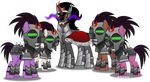  2015 absurd_res armor cloak clothing crystal_pony_(mlp) equine eye_mist fangs female friendship_is_magic glowing glowing_eyes green_eyes group hi_res horn king_sombra_(mlp) looking_at_viewer male mammal my_little_pony red_eyes slit_pupils unicorn vector-brony 