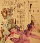  animal_genitalia body_hair butt chest_hair cum cum_on_butt ear_piercing equine female friendship_is_magic hairy horsecock hot_dogging library male male/female mammal my_little_pony penis piercing roleplaying semi-anthro starswirl_the_bearded_(mlp) twilight_sparkle_(mlp) watercolor_(artist) 