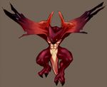  abs ambiguous_gender disney dragon dragoooon1223 feral heartless kingdom_hearts muscular nude open_mouth pecs pink_scales realistic_wings red_scales scales scalie simple_background solo video_games wings wyvern wyvern_(heartless) yellow_eyes 