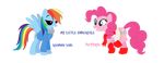  clothing crossover duo earth_pony equine female feral footwear friendship_is_magic hair hoodie horse jacket mammal multicolored_hair my_little_pony papyrus_(undertale) pegasus pinkie_pie_(mlp) pony rainbow_dash_(mlp) rainbow_hair rickyschwifty sans_(undertale) shoes text undertale video_games wings 