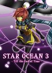  breasts copyright_name gloves green_eyes large_breasts nel_zelpher pmdtpmdt red_hair scarf short_hair solo star_ocean star_ocean_till_the_end_of_time thighhighs 