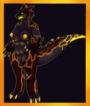  anthro breasts dragon female invalid_tag lava looking_at_viewer nipples nude popesslodovica pussy reptile scalie slightly_chubby solo standing volcano 