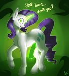 animal_genitalia dickgirl english_text equine feral friendship_is_magic glowing glowing_eyes horn horsecock insane intersex magic mammal my_little_pony penis poisindoodles rarity_(mlp) text unicorn 