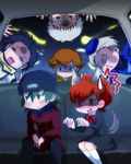  5boys amada_ken animal_ears aragaki_shinjirou car chiizu_ochaduke female_protagonist_(persona_3) ground_vehicle hair_ornament image_sample jealous mochizuki_ryouji motor_vehicle multiple_boys persona persona_3 persona_3_portable pixiv_sample sanada_akihiko tail teodor wolf_ears wolf_tail 