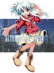  alternative_sphere bangs eikyuu_loop hoshimi_maiha side_ponytail silver_hair solo yuuhi_alpha 