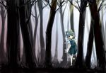  bad_id bad_pixiv_id blue_eyes blue_hair bow cirno dress forest hair_bow mia0309 nature ribbon short_hair snow solo touhou wings 