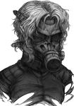  face gas_mask greyscale imizu_(nitro_unknown) male_focus metal_gear_(series) metal_gear_solid monochrome psycho_mantis solo tretji_rebenok 