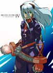  breath_of_fire breath_of_fire_iv degarashi_(ponkotsu) fou-lu gloves green_eyes horns jewelry long_hair male_focus no_humans pointy_ears white_hair 