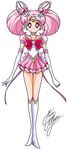 bishoujo_senshi_sailor_moon boots bow brooch chibi_usa choker double_bun earrings elbow_gloves full_body gloves hair_ornament hairpin jewelry knee_boots magical_girl marco_albiero pink_bow pink_choker pink_hair pink_sailor_collar pink_skirt pleated_skirt puffy_sleeves red_bow red_eyes sailor_chibi_moon sailor_collar sailor_senshi_uniform short_hair signature skirt smile solo standing star star_earrings super_sailor_chibi_moon_(stars) tiara twintails white_background white_footwear white_gloves 
