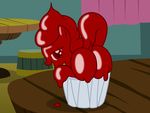  2015 badumsquish equine fan_character female food friendship_is_magic goo hi_res ketchup ketchup_pony mammal my_little_pony presenting raised_tail slime slime_monster solo what 