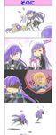  anger_vein bb_(fate)_(all) bb_(fate/extra_ccc) blonde_hair blush box claws comic fate/extra fate/extra_ccc fate_(series) gift gift_box hair_ribbon long_hair meltlilith passion_lip purple_hair ribbon sader translated trolling 