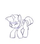  2015 animated cute dancing equine female feral floppy_ears friendship_is_magic horn jirousan mammal monochrome my_little_pony silly simple_background solo twilight_sparkle_(mlp) white_background winged_unicorn wings 