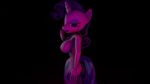  3d_(artwork) big_breasts breasts butt cgi clothed clothing cutie_mark digital_media_(artwork) equine eyelashes finger_nails friendship_is_magic hair half-dressed hi_res horn horse ipwnd looking_at_viewer mammal my_little_pony nail_biting nipples nude pony purple_hair rarity_(mlp) source_filmmaker topless unicorn 
