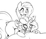  2015 black_and_white cum equine faceless_male female feral fluttershy_(mlp) forced friendship_is_magic grispinne group hair horn horse long_hair male mammal monochrome my_little_pony open_mouth oral penis pony rarity_(mlp) running_makeup sex unicorn 