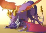  all_fours ambiguous_gender blitzdrachin cel_shading cum cynder dragon duo eyes_closed feral hi_res horn hug male male/ambiguous penis scalie sex spyro spyro_the_dragon video_games western_dragon wings 