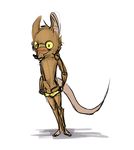  anthro blush buckteeth clothing eyewear flashing glasses hi_res league_of_legends male mammal penis rat rodent solo teeth tweecredo twitch uncut underwear video_games 