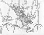  absurd_res alien ambiguous_gender arthroopd arthropod duo_focus feral greyscale group half-life hi_res human mammal mizzyam monochrome pencil_(artwork) penetration strider_(species) surprise traditional_media_(artwork) video_games voyeur what 