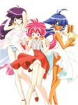  90s :o aqua_eyes arms_up ass bag baguette bare_legs blue_hair blue_panties bread cacao_(lamune) checkered checkered_panties crotch_seam dark_skin dress earrings food grocery_bag ice_cream_cone jewelry layered_skirt long_hair multiple_girls official_art one_eye_covered open_mouth panties parfait_(lamune) pink_eyes pink_hair pink_panties purple_hair shopping_bag simple_background spaghetti_strap striped striped_panties sundress underwear vertical_stripes vs_knight_lamune_&amp;_40_fire white_background white_panties wind wind_lift 