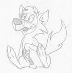  anthro balls canine cum cum_string ding-a-ling_wolf erection front_view greyscale hi_res looking_away male mammal mizzyam monochrome nude open_mouth paw_hands pencil_(artwork) penis sheath sitting sketch solo spread_legs spreading tapering_penis the_huckleberry_hound_show traditional_media_(artwork) 