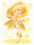  bike_shorts blonde_hair boots bow choker cure_peace double_v full_body hair_flaps heart kise_yayoi long_hair magical_girl neru_(neruneruru) open_mouth ponytail precure shorts shorts_under_skirt skirt smile smile_precure! solo v wrist_cuffs yellow yellow_bow yellow_eyes yellow_shorts yellow_skirt 
