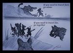  attack band cat defensive fast feline group holt5 invalid_tag male mammal melee_weapon motivational_poster mouse polearm rodent running silhouette spear speed sword together travel weapon 