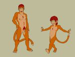  aged_down alternate_version_available anthro armpit_hair balls barefoot body_hair cub flaccid freckles hand_on_hip happy_trail looking_at_viewer male mammal monkey multiple_images navel nipples noke nokemy nude open_mouth pecs penis primate pubes smile standing uncut walking young 