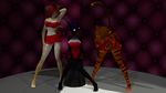  2015 3d_(artwork) anthro cat cgi cheetah chelsie_(kawa) christmas cier clothed clothing digital_media_(artwork) dress feline female hi_res holidays kawaoneechan livra mammal skirt tiger 