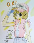  2009 colored_pencil_(medium) cosplay hidamari_sketch millipen_(medium) signature terry_bogard terry_bogard_(cosplay) the_king_of_fighters traditional_media yuno 