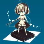 aruya_(flosrota) bad_id bad_pixiv_id blue_eyes chibi copyright_request game_console multicolored_hair personification short_hair solo wii 