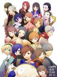  6+girls aegis_(persona) amada_ken amagi_yukiko android aragaki_shinjirou black_eyes black_hair blonde_hair blue_eyes blue_hair brown_eyes closed_eyes doujima_nanako female_protagonist_(persona_3) grey_eyes grey_hair hair_over_one_eye hanamura_yousuke headband iori_junpei jack_frost japanese_clothes kimono kirijou_mitsuru koromaru kujikawa_rise kuma_(persona_4) long_hair mochizuki_ryouji multiple_boys multiple_girls narukami_yuu new_year persona persona_3 persona_3_portable persona_4 red_eyes red_hair sanada_akihiko satonaka_chie scarf shirogane_naoto short_hair side_ponytail takeba_yukari tatsumi_kanji twintails white_hair y-chan yamagishi_fuuka yuuki_makoto 