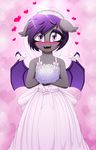  2015 anthro bat_pony blush bride cute fan_character female my_little_pony nolegs_(oc) replica_(artist) smile solo 