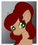  2015 caely equine female friendship_is_magic fur green_eyes hair hi_res looking_at_viewer mammal my_little_pony ponytail simple_background skyflower tan_fur vector 