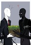  ?? artist_name creepypasta dated enderman formal heart minecraft multiple_boys psd slender_man suit 