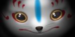  face fox fox_mask highres konnosuke looking_at_viewer mask no_humans solo touken_ranbu whiskers 
