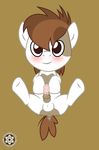  animal_genitalia cub earth_pony equine feral friendship_is_magic fur hair hi_res horse long_hair male mammal multicolored_hair my_little_pony nude penis pipsqueak_(mlp) pony sasukex125 simple_background solo two_tone_hair young 