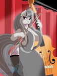  2015 anthro big_breasts breasts cello cleavage clothed clothing dekomaru earth_pony equine female friendship_is_magic horse huge_breasts mammal musical_instrument my_little_pony octavia_(mlp) pony solo 